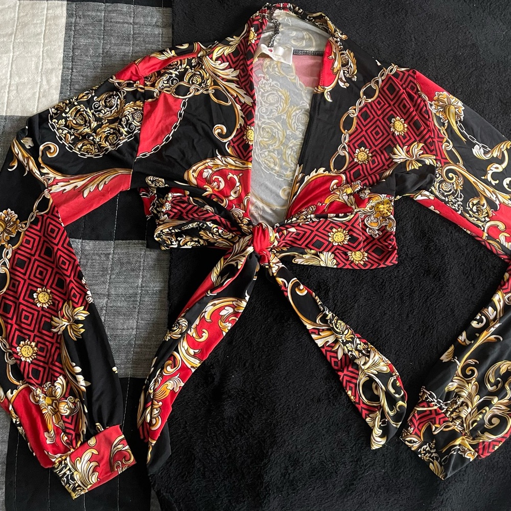 Stylish Red and Black Women's Jacket